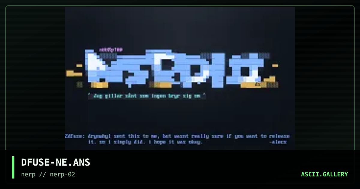 nERP!, by dfuse, 1997