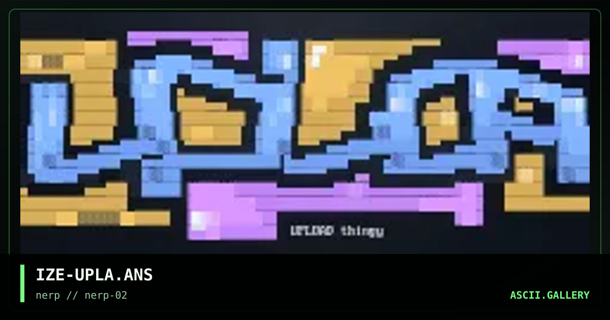 upload, by ize, 1997