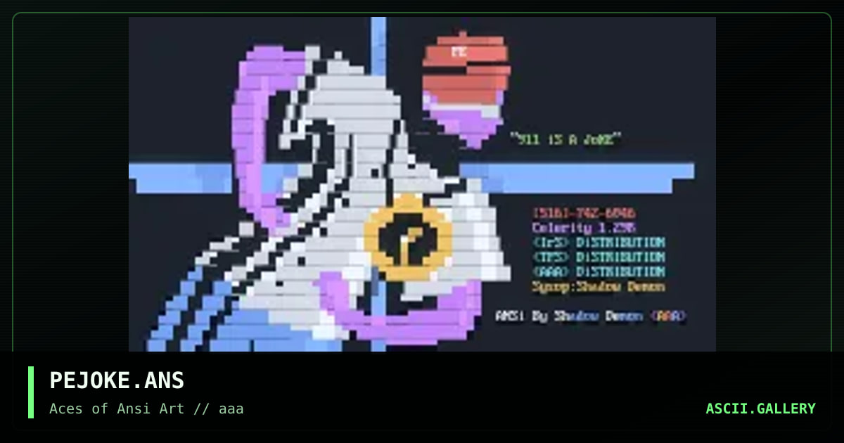 PEJOKE.ANS, by shadow demon, 1992