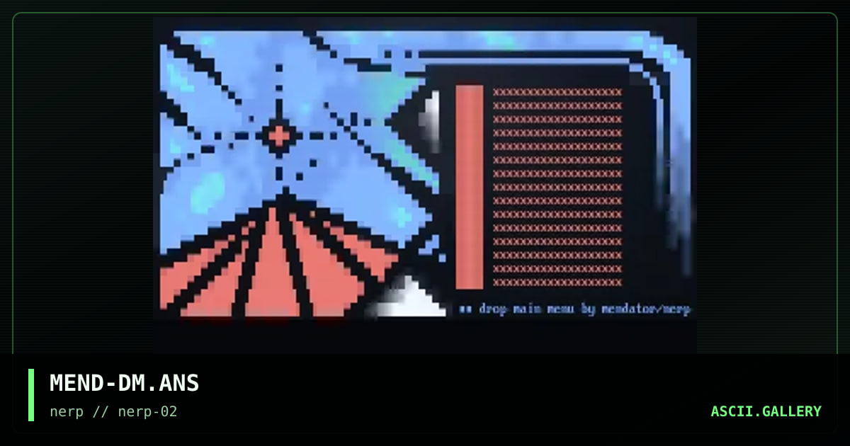 drop main menu, by mendator, 1997