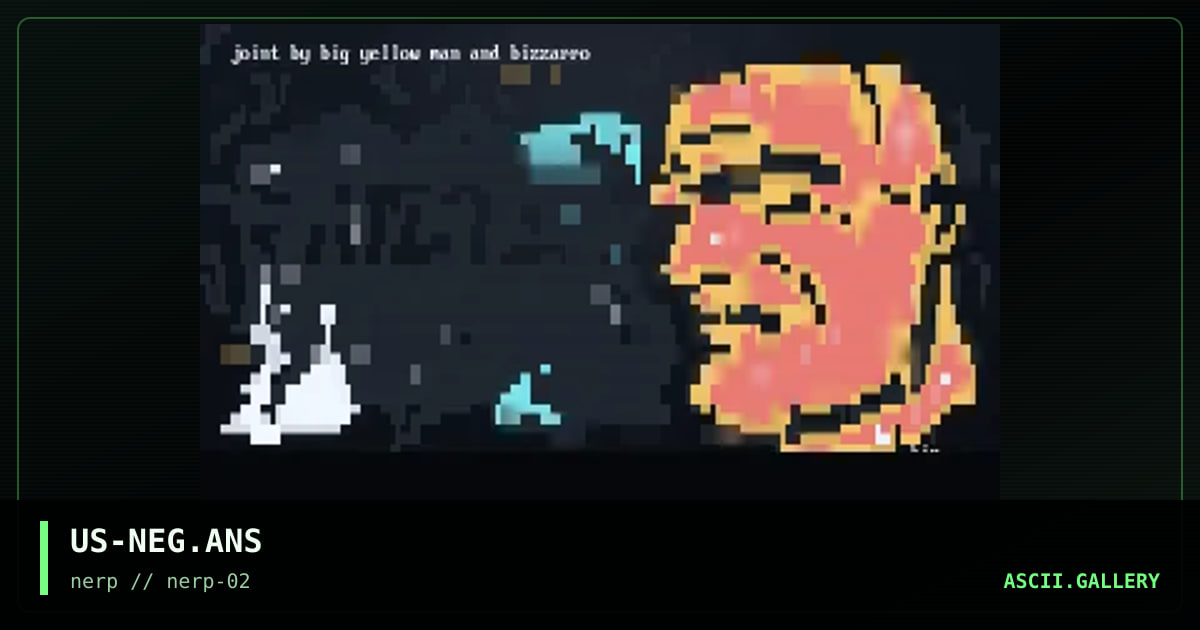 negative (23 lines), by big yellow man, bizzarro, 1997