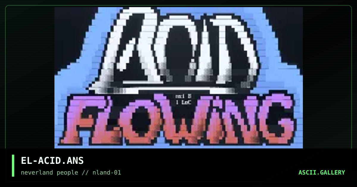Acid Flowing, by el loco, 1995