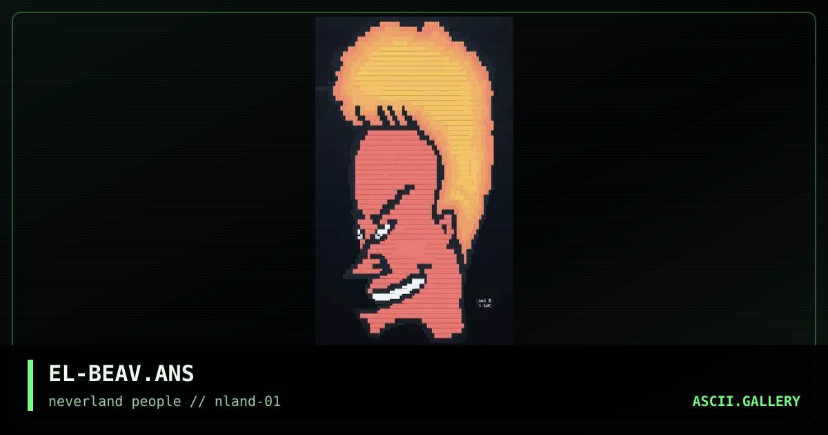 Beavis, by el loco, 1995