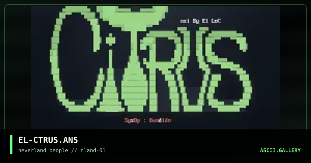 Citrus BBS, by el loco, 1995