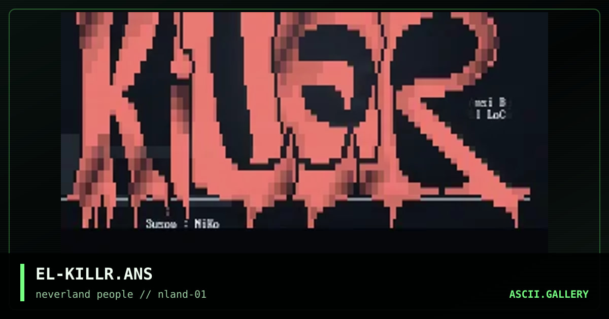 Killer BBS, by el loco, 1995