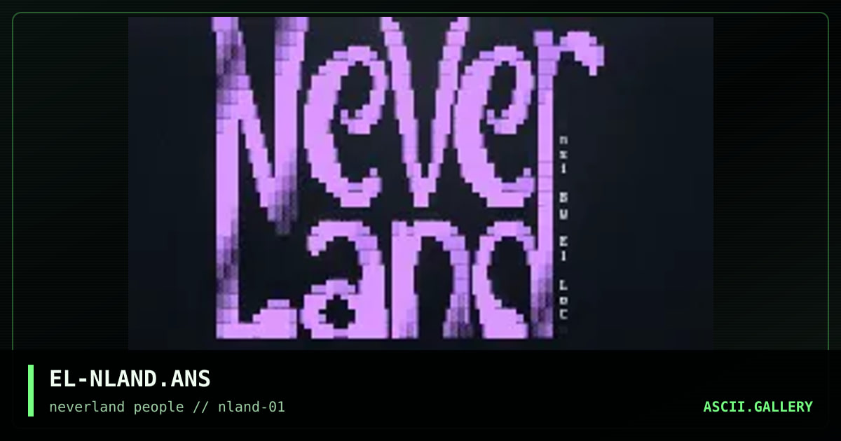 NeveRLanD BBS, by el loco, 1995