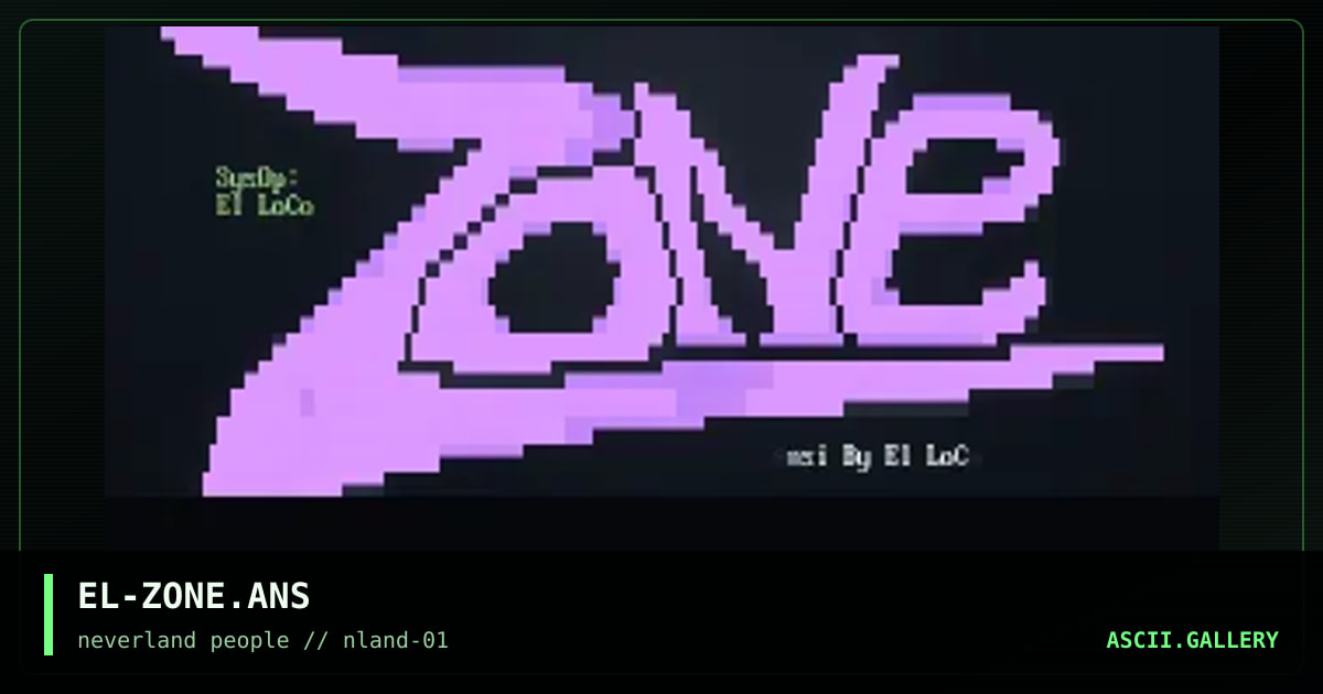 ZoNE BBS, by el loco, 1995