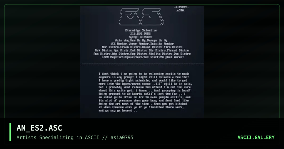 AN_ES2.ASC, by airborn, 1995