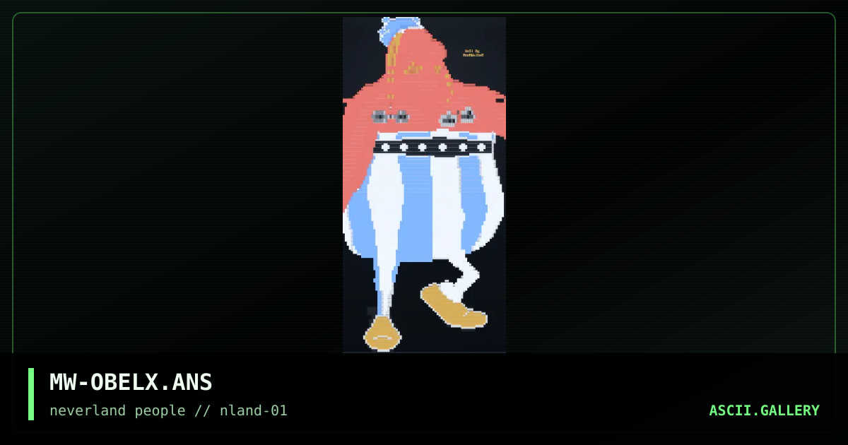 Obelix, by moonwalker, 1995