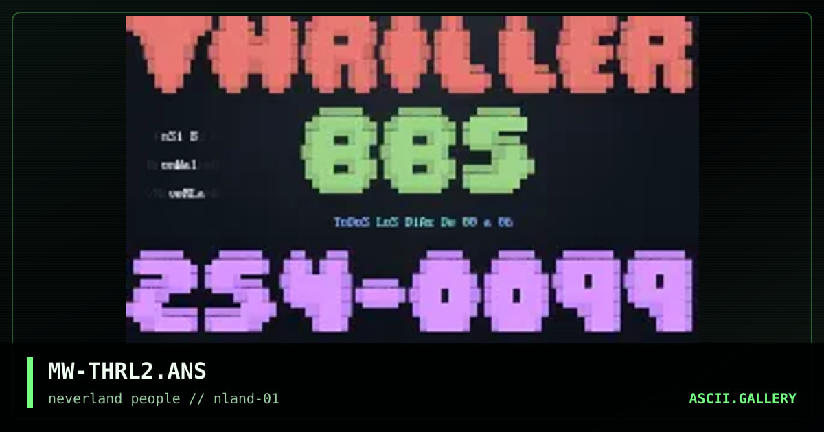 Thriller LoGo2, by moonwalker, 1995