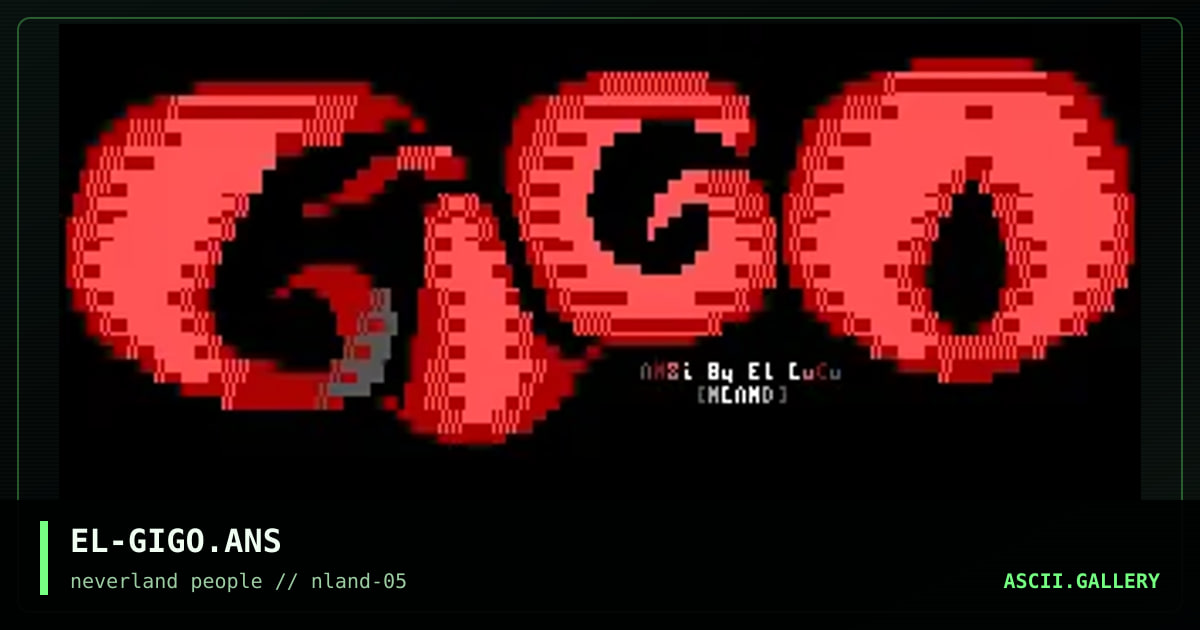 GiGo BBS, by el loco, 1996
