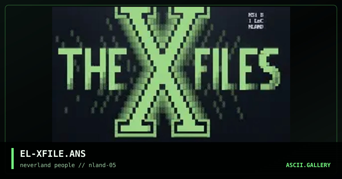 The X-Files, by el loco, 1996