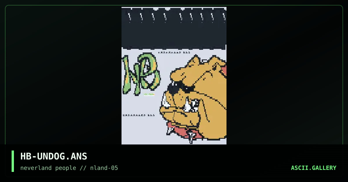 Undamaged DOG, by holybone, 1996
