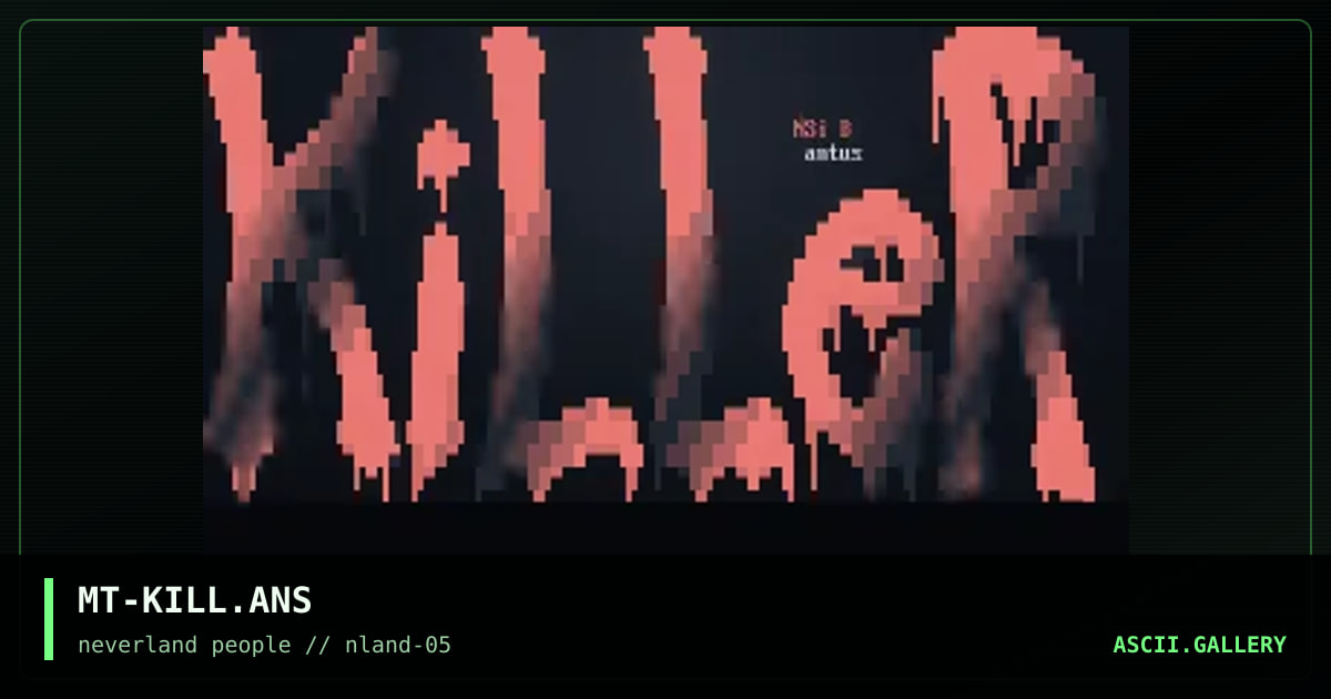 KiLLeR LoGo, by mantus, 1996