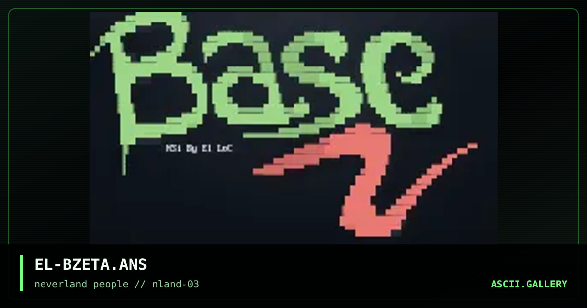 Base Zeta BBS, by el loco, 1996