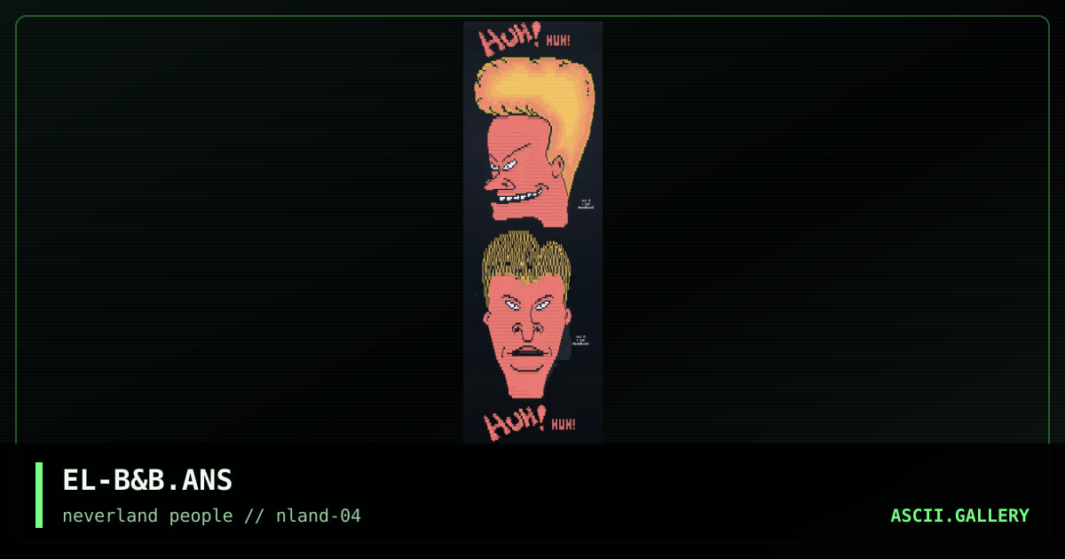 Beavis And Butt-Head!, by el loco, 1996