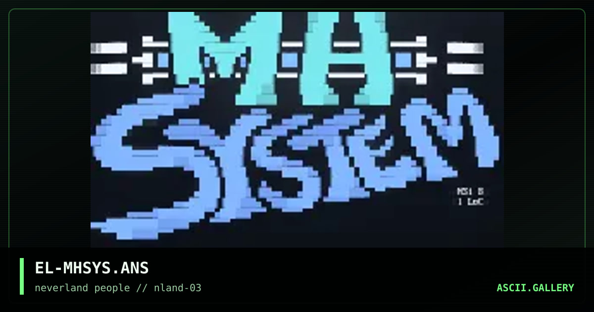 Mh System Logo, by el loco, 1996