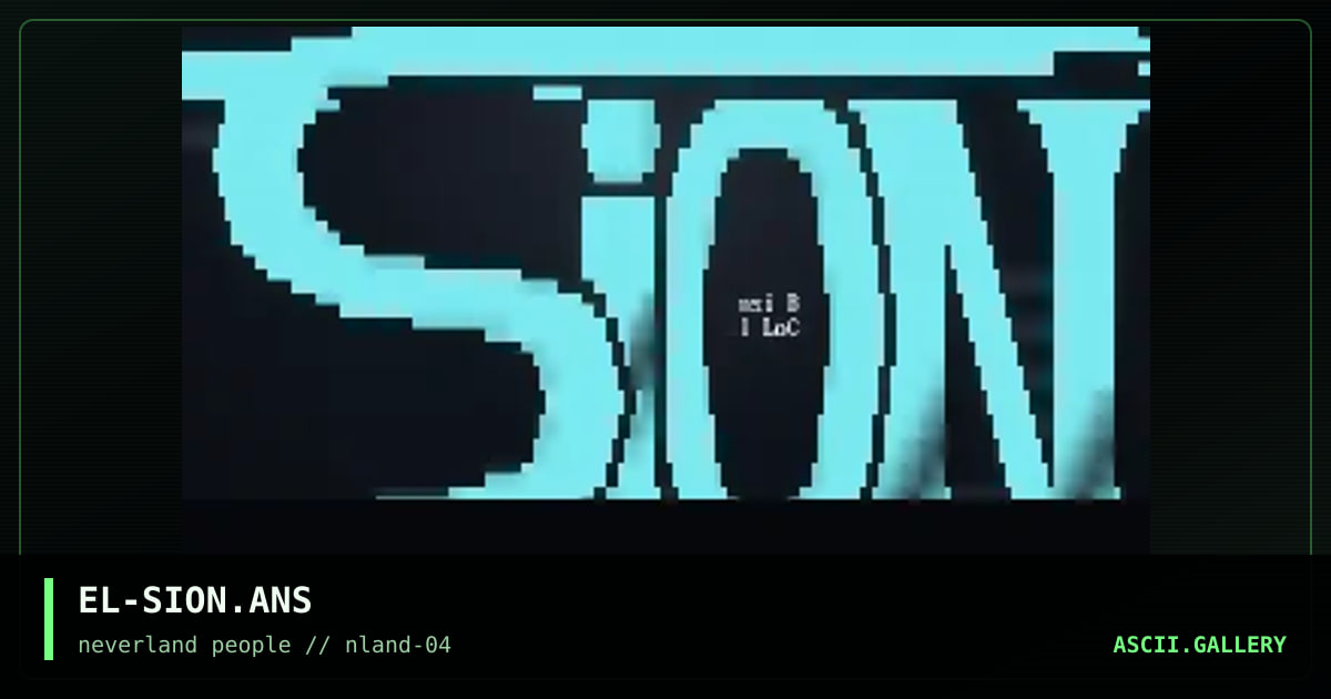 Sion BBS, by el loco, 1996