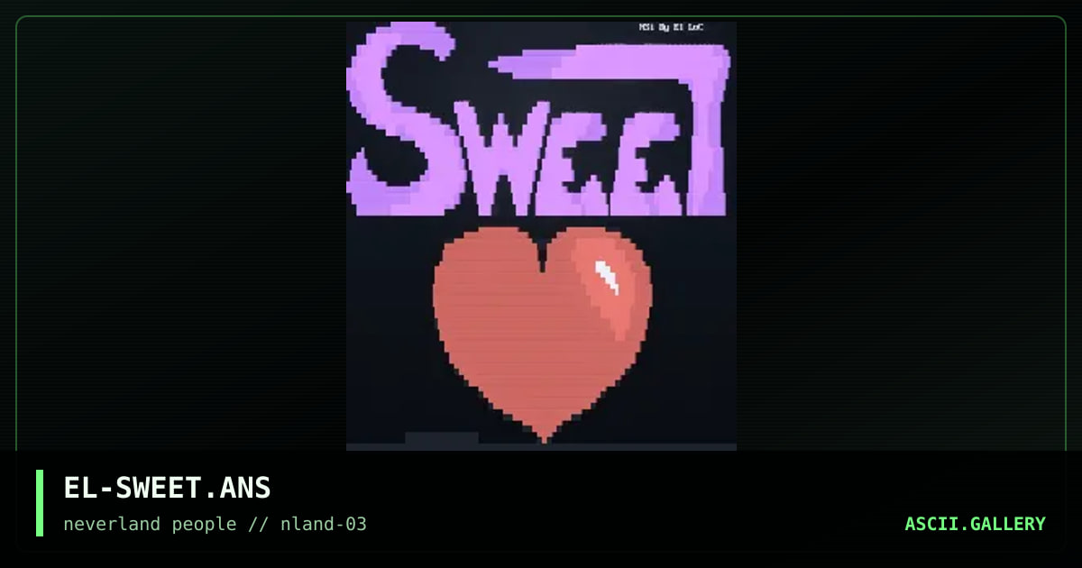 Sweet BBS, by el loco, 1996