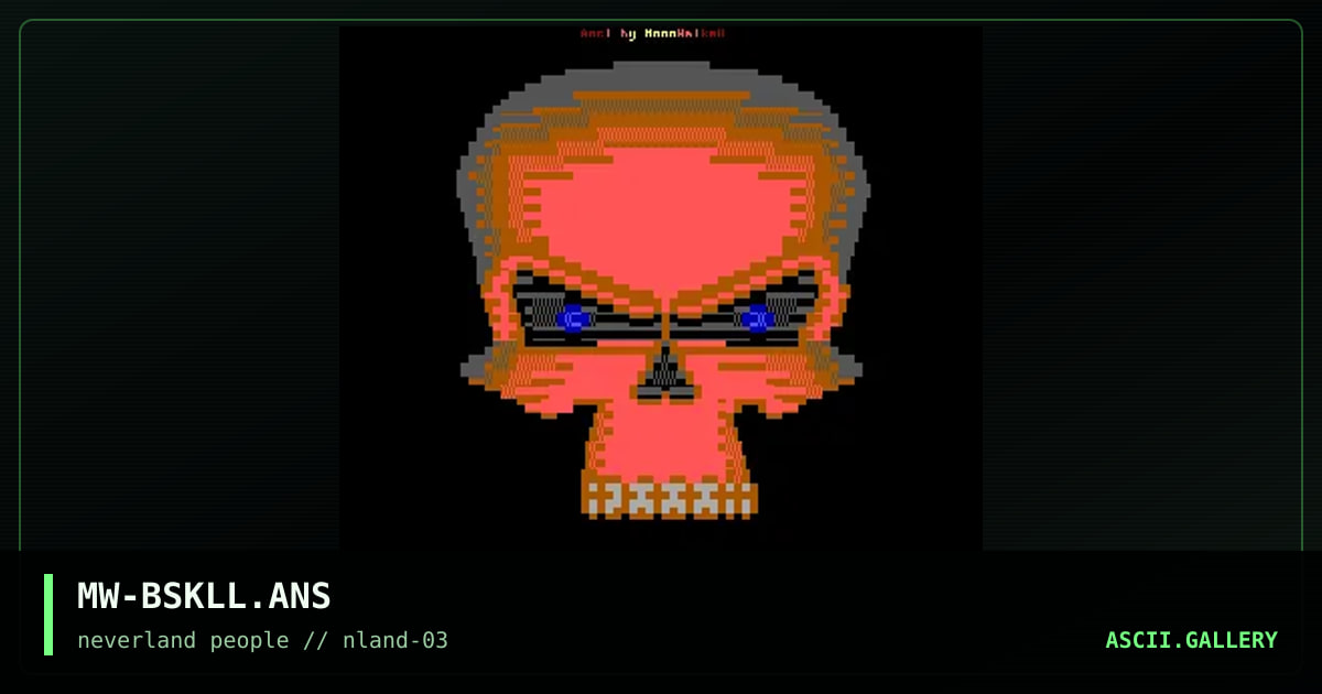 Bad Skull, by moonwalker, 1996