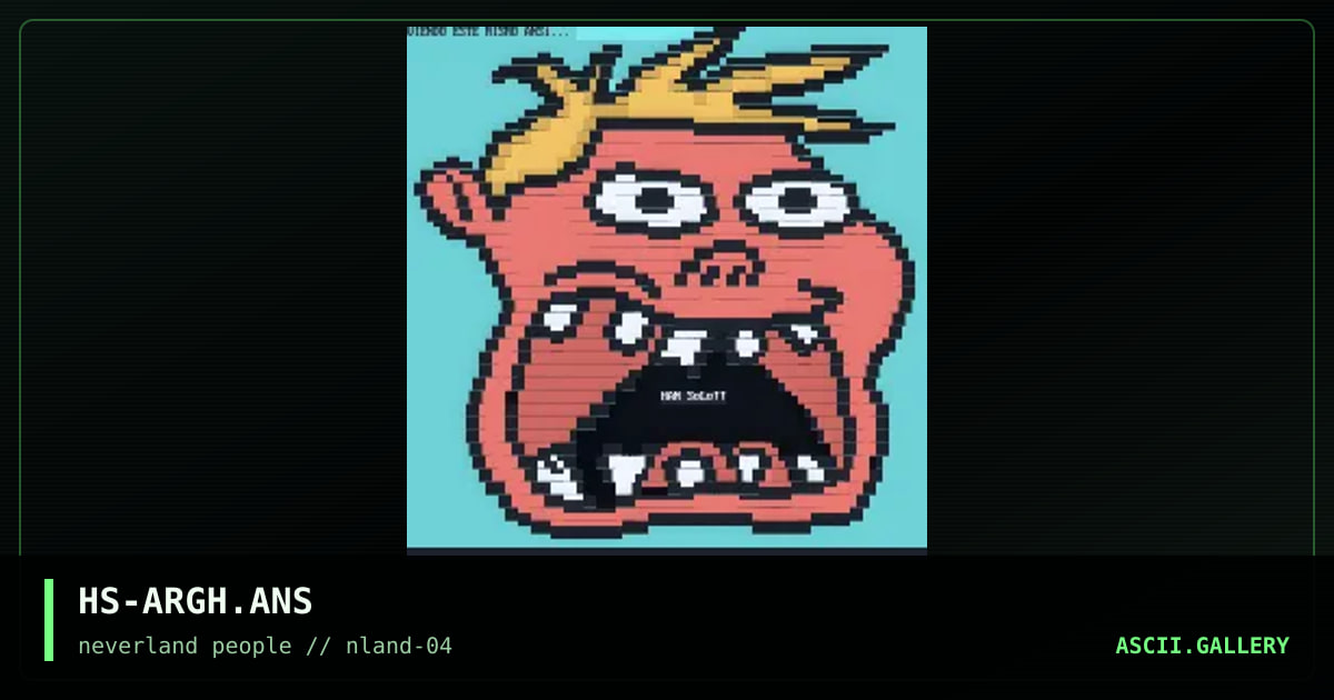 ARGH!, by han solo, 1996