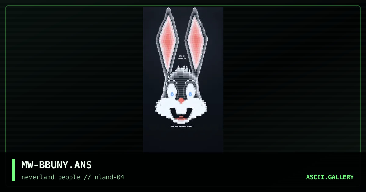 BuGS BuNNy!, by moonwalker, 1996