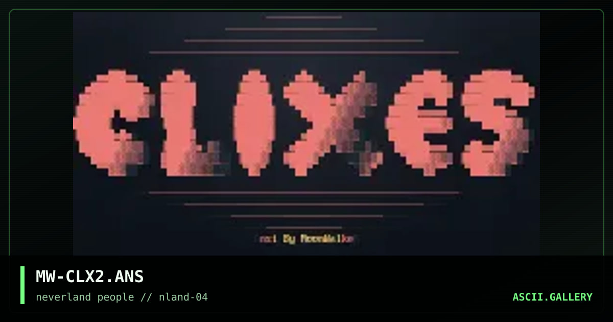 ClixeS #2, by moonwalker, 1996