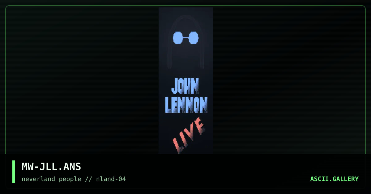 JohN Lennon Live!, by moonwalker, 1996