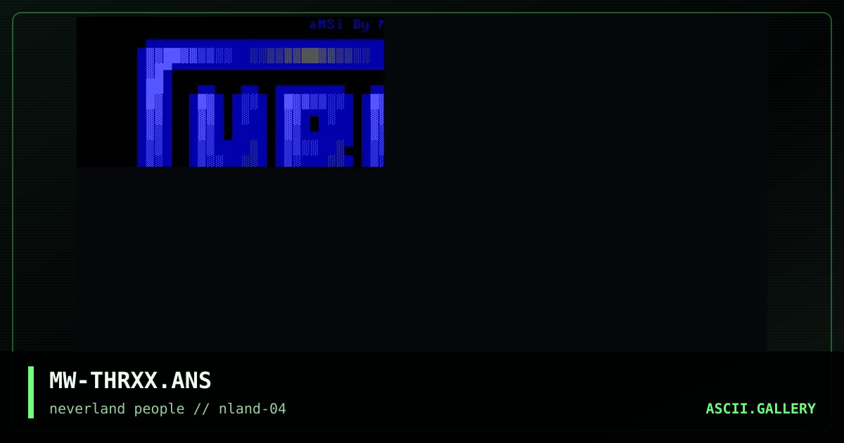 THRiLLeR LoGo XXX, by moonwalker, 1996
