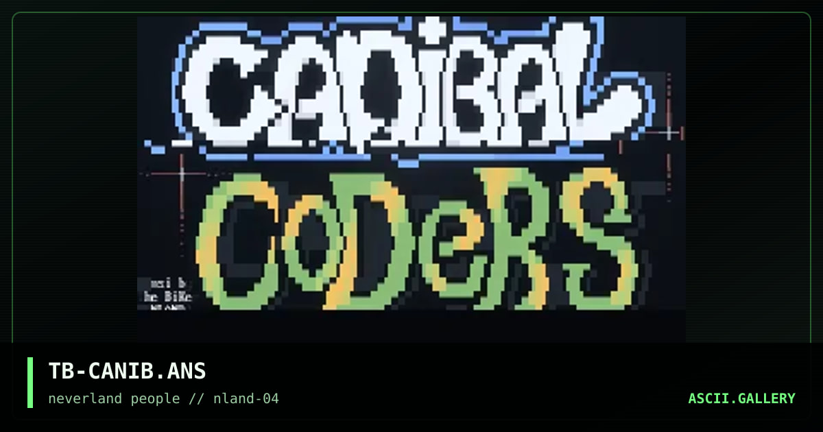 Canibal Coders Group, by the biker, 1996