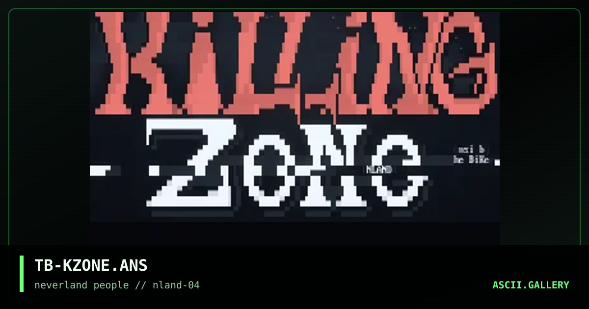 Killing Zone BBS, by the biker, 1996