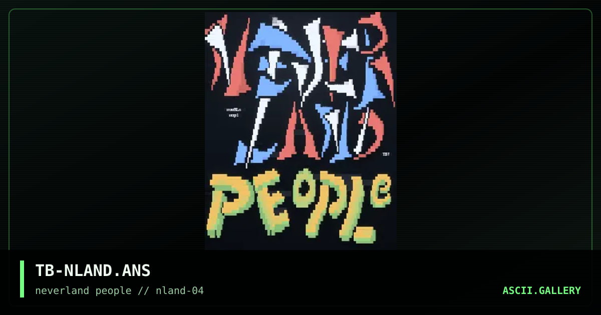 NeveRLanD People Logo, by the biker, 1996