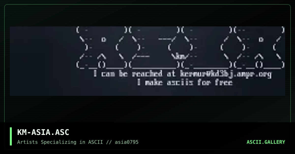 KM-ASIA.ASC, by kermur, 1995
