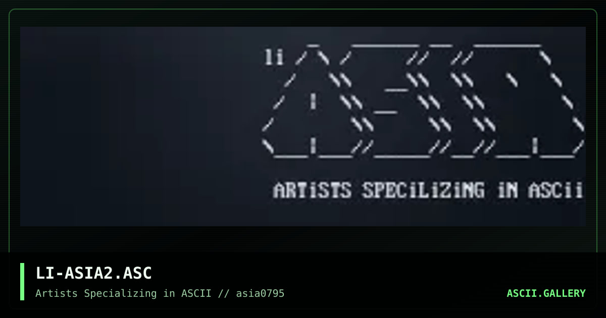 LI-ASIA2.ASC, by lithium, 1995