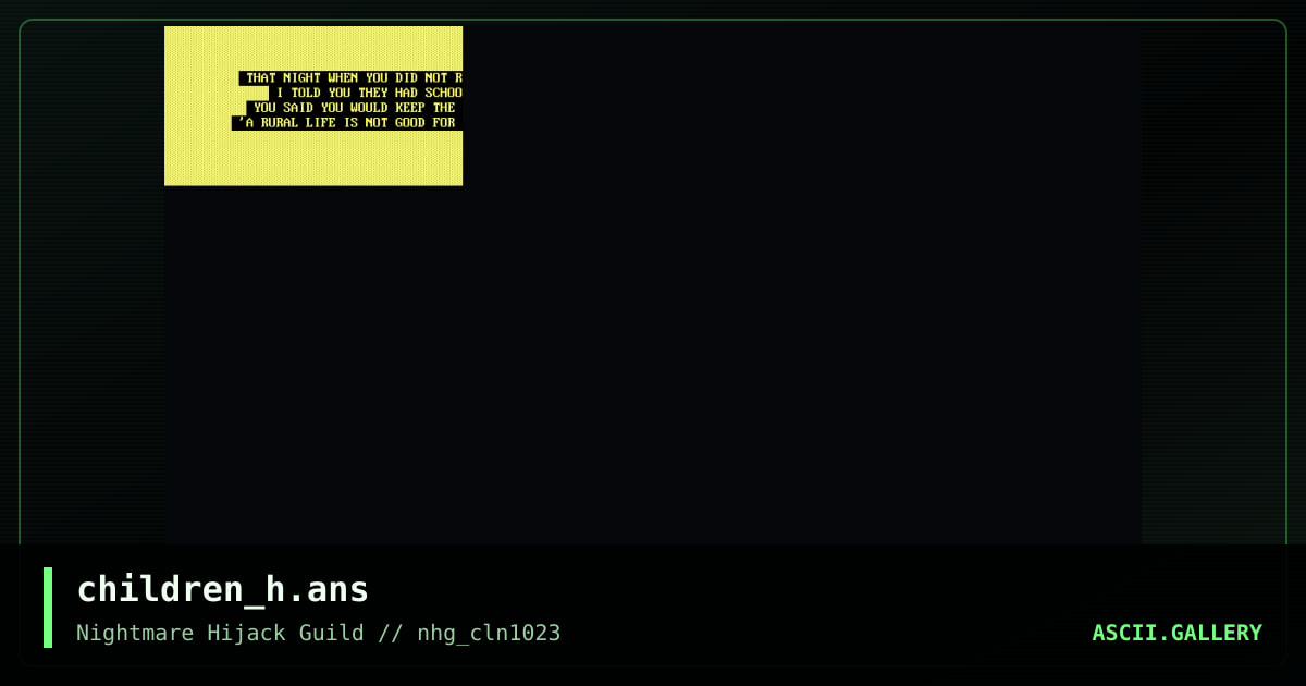 children_h.ans, by zaarin, 2023