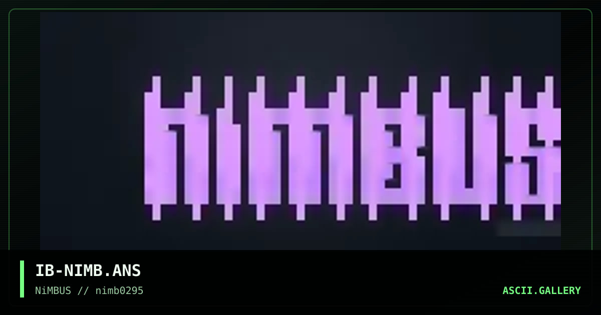 IB-NIMB.ANS, by ibanez, 1995