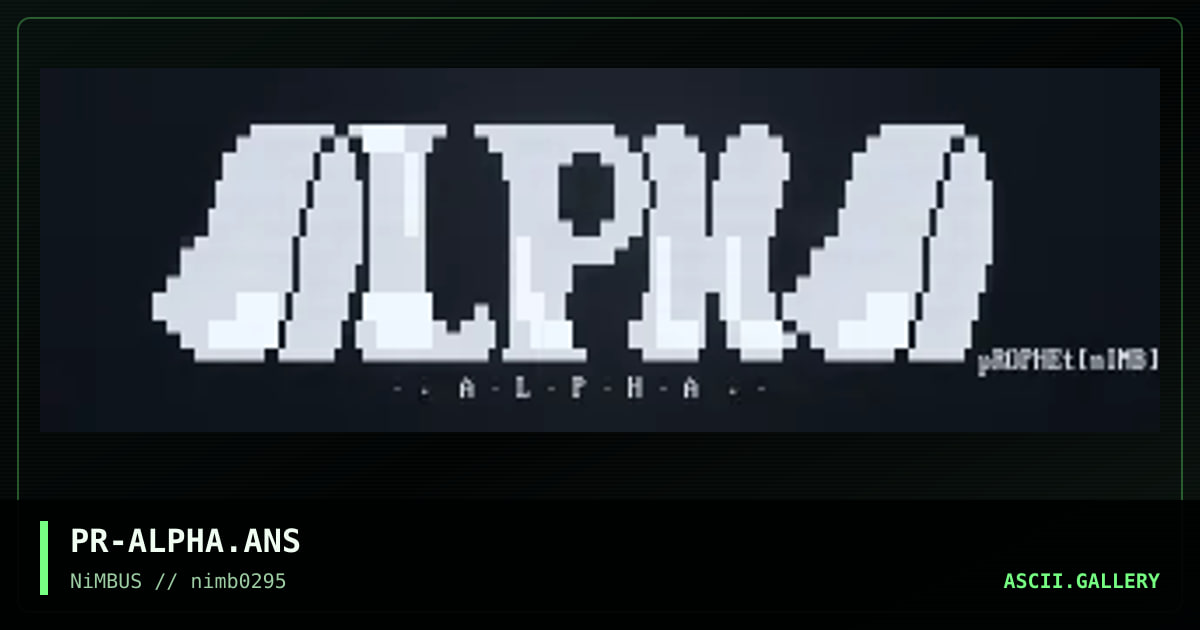 PR-ALPHA.ANS, by prophet, 1995