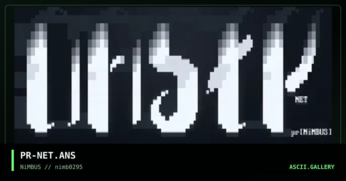PR-NET.ANS, by prophet, 1995