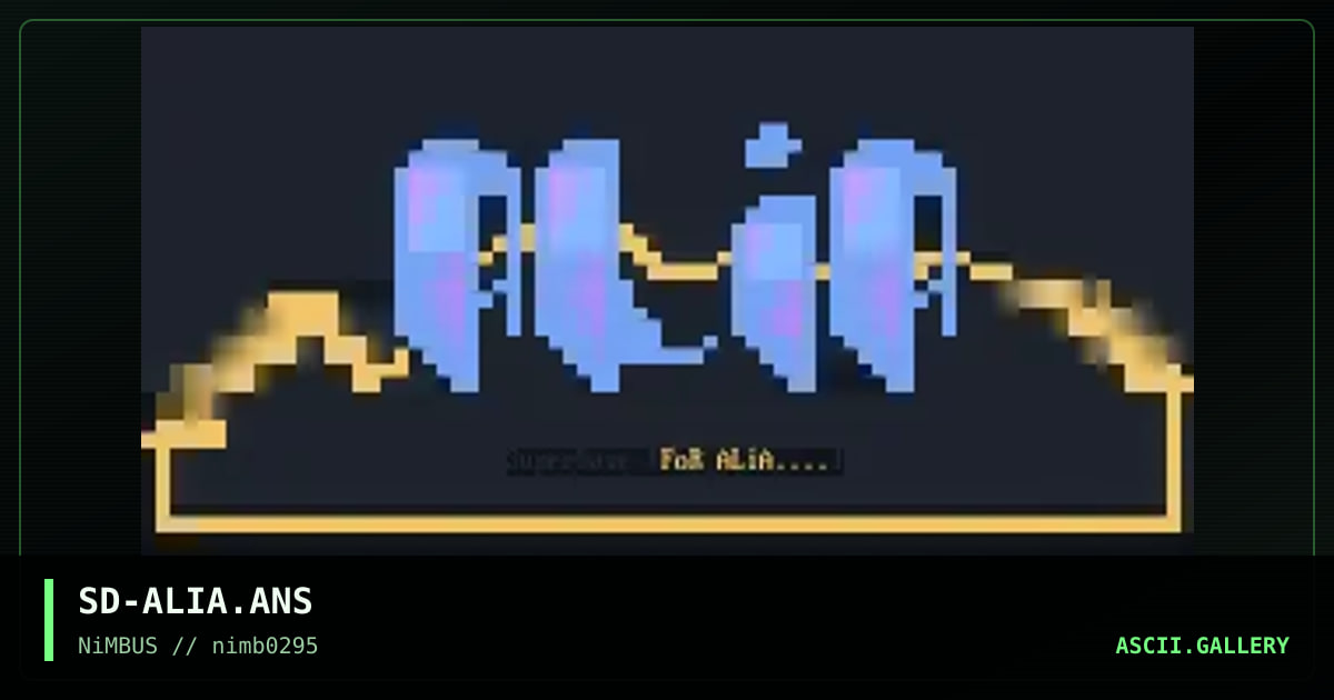 SD-ALIA.ANS, by superdave, 1995