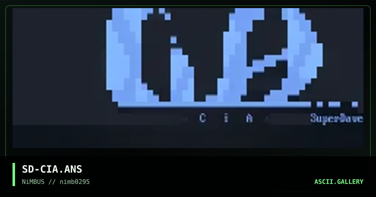SD-CIA.ANS, by superdave, 1995