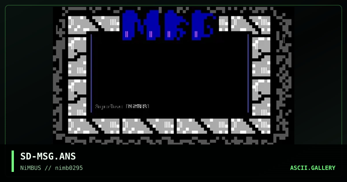 SD-MSG.ANS, by superdave, 1995