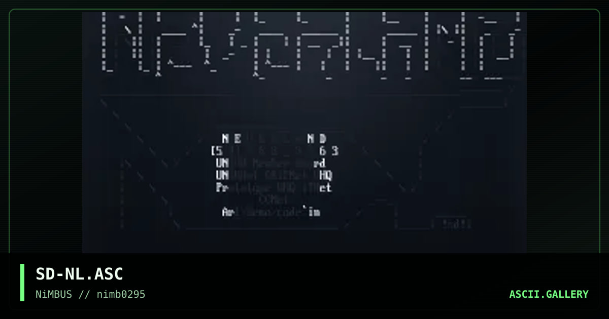 SD-NL.ASC, by superdave, 1995