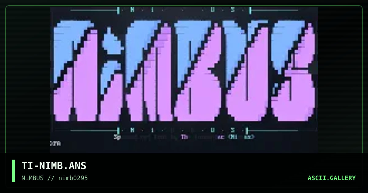 TI-NIMB.ANS, by untagged, 1995