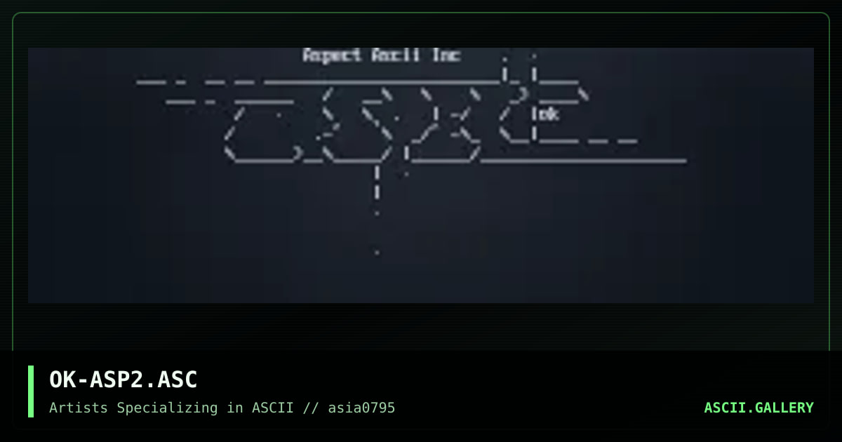Aspect Ascii Inc, by overtkill, 1995