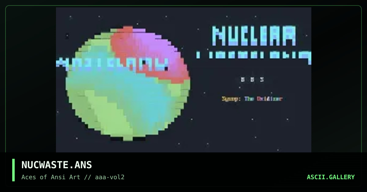 NUCWASTE.ANS, by aaa, 1992