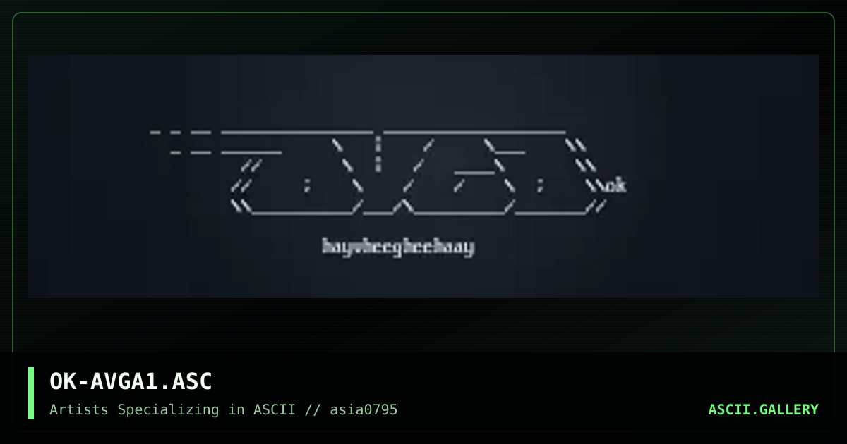 OK-AVGA1.ASC, by overtkill, 1995