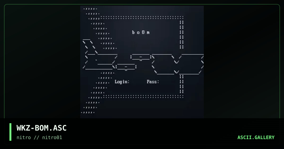 WKZ-BOM.ASC, by wackie, 1999