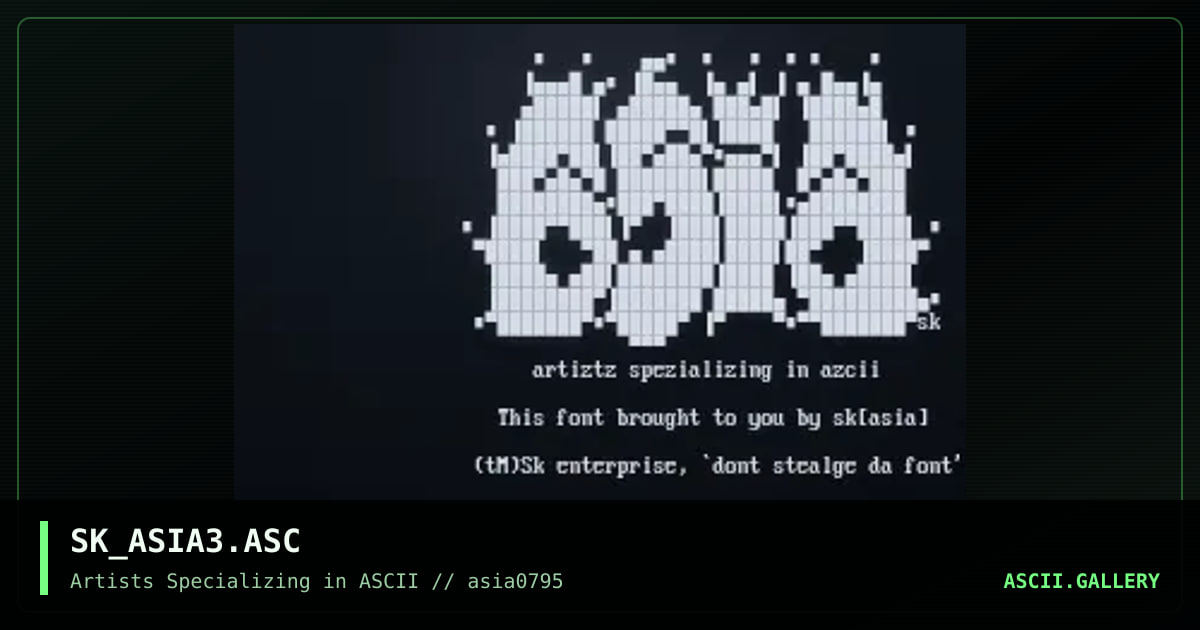 SK_ASIA3.ASC, by skully rocketman, 1995
