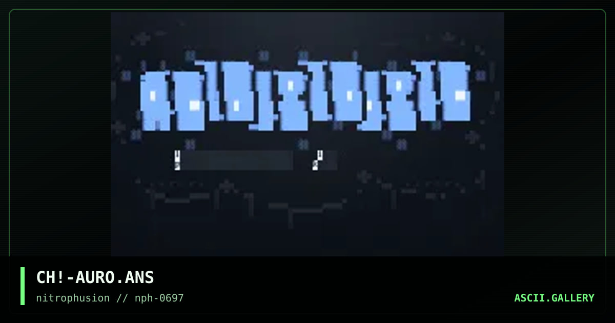 AuRoRA lOgIn AnSi!, by chaotic, 1997