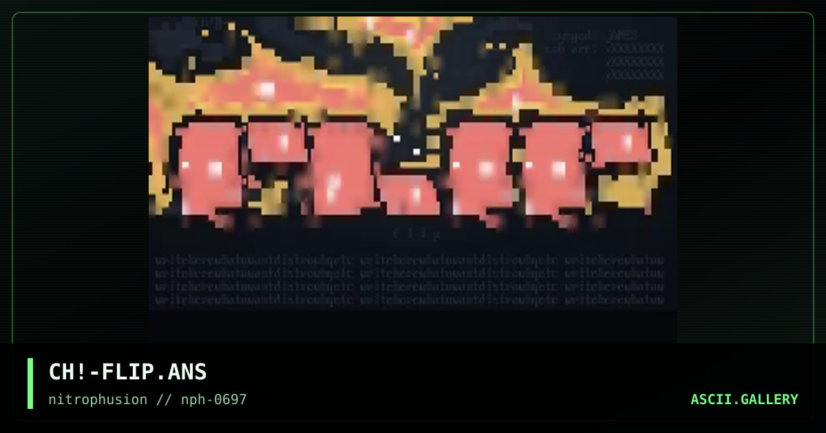 fLiP bBs LoGO!, by chaotic, 1997